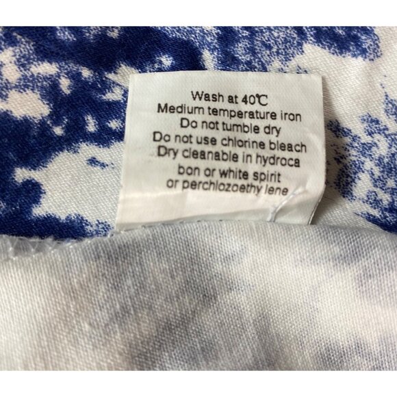 Fashion Nova XL Blue & White Floral Print Two-Piece Skirt Set SEXY Stretch Pinup - Picture 6 of 7